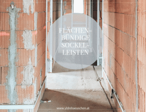 Profile für flächenbündige Sockelleisten montieren